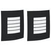 vidaXL Zewnętrzne Oświetlenie Ścienne 2 pcs Czarny 23.5 x 10.5 x 26 cm