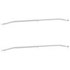 vidaXL Uchwyt na plandekę do przyczep 2 srebrny 102-155 cm Aluminium