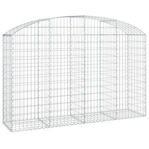 vidaXL Łukowaty kosz gabionowy 200x50x120/140 cm, galwanizowane żelazo