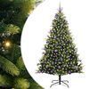 vidaXL Sztuczna Choinka Składana na Święta 300 LED zielony 210 cm