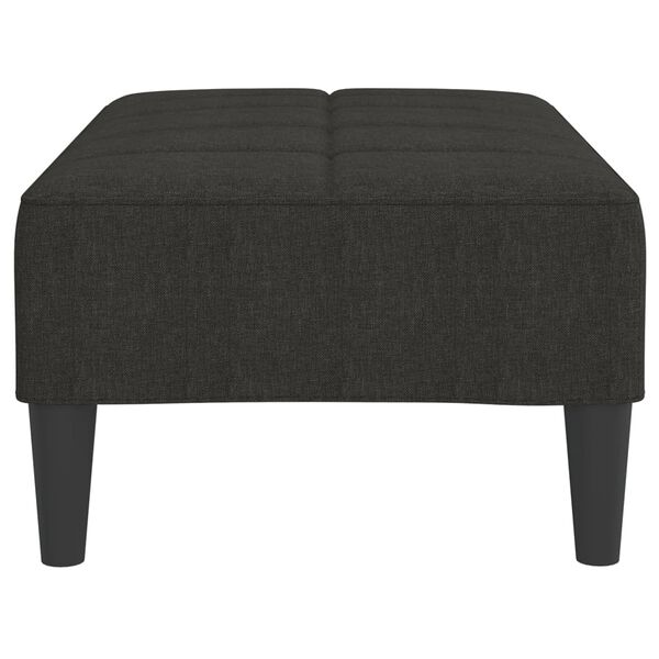 vidaXL Podn&oacute;żek, czarny, 78x56x32 cm, tapicerowany tkaniną