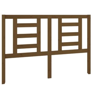 vidaXL Wezgłowie ł&oacute;żka, miodowy brąz, 141x4x100 cm, drewno sosnowe