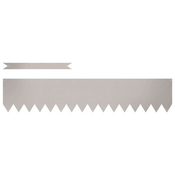 vidaXL Krawężnik do trawnika 20 pcs Brązowy 100 x 0.05 x 20 cm