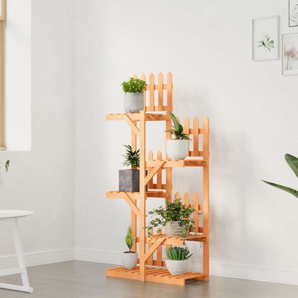 vidaXL Kwietnik, 60x25x130 cm, lite drewno jodłowe