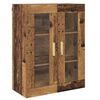 vidaXL Highboard z szufladą Stare drewno 69,5 x 34 x 180 cm