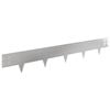 vidaXL Krawężnik do trawnika 30 szt. 100 x 15 cm Stal srebrny