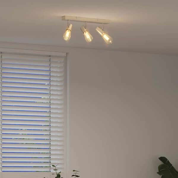 vidaXL Reflektor sufitowy Nikiel 38 x 6,5 x 11,5 cm Metal