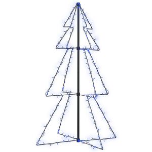 vidaXL Ozdoba świąteczna LED w kształcie choinki, 160 LED, 78x120 cm