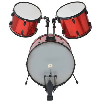 vidaXL Kompletna perkusja w kolorze czerwonym