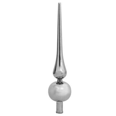 vidaXL Choinka z lampkami i bombkami, połówka, biała, 150 cm