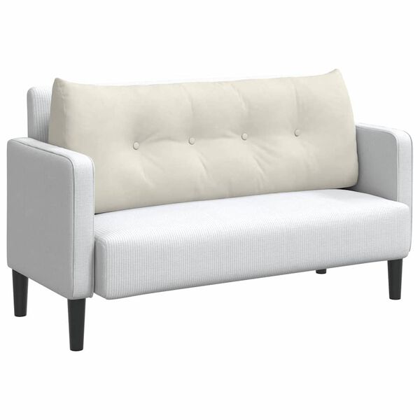 vidaXL Poduszka na plecy Kremowy 120 x 24 x 50 cm Aksamit