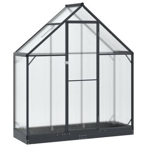 vidaXL Szklarnia Ogrodowa z drzwiami antracytowy 183,5 x 63,5 x 207 cm