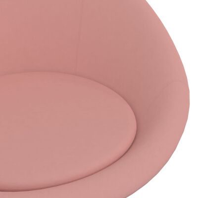 vidaXL Obrotowe krzesło biurowe, różowe, tapicerowane aksamitem