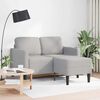 vidaXL Sofa 2-osobowa z szezlongiem w kształcie litery L Cloud Grey