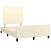 vidaXL Rama ł&oacute;żka bez materaca Kremowa 120x190 cm Sk&oacute;ra ekologiczna