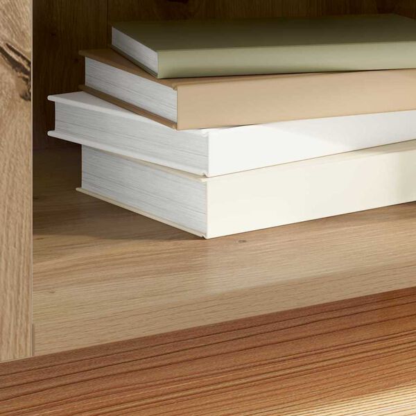 vidaXL Szafka na płyty winylowe Dąb rzemieślniczy 121 x 38 x 48 cm