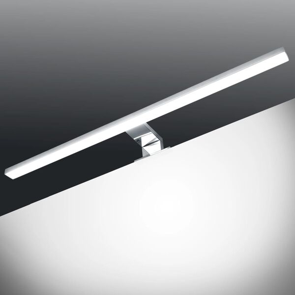 vidaXL Lampy nad lustro, 4 szt., 8 W, zimne białe światło