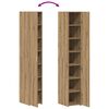 vidaXL Highboard 2 pcs Dąb rzemieślniczy 30 x 42,5 x 185 cm