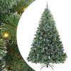 vidaXL Sztuczna choinka z 300 diodami LED Zielony 240 cm PE i PVC
