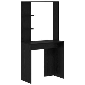 vidaXL Biurko Czarny Dąb Drewno inżynieryjne 78,5 x 37 x 154,5 cm