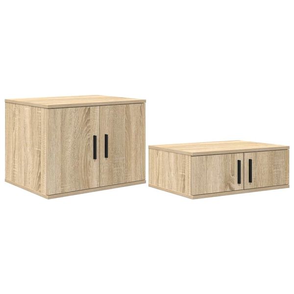 vidaXL Szafka do przechowywania 2 pcs Dąb Sonoma 108 x 41 x 40 cm