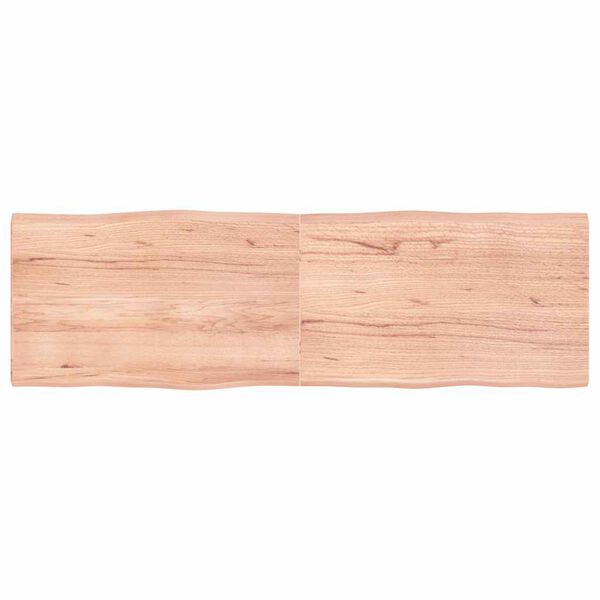 vidaXL Blat, jasnobrązowy 160x50x(2-4)cm drewno z naturalną krawędzią
