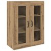 vidaXL Highboard 2 pcs Dąb rzemieślniczy Materiał drewnopochodny