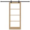 vidaXL Drzwi przesuwne Naturalny 86 x 198,5 cm