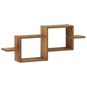 vidaXL P&oacute;łka ścienna Stare drewno 95 x 17 x 37 cm Drewno inżynieryjne