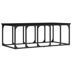 vidaXL Stolik kawowy, czarny, 100x50x35,5 cm, materiał drewnopochodny