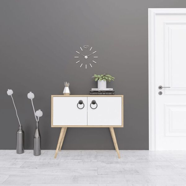 Homemania szafka Tia, 90x40x80 cm, biało-dębowa