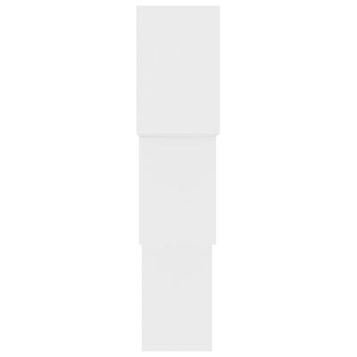 vidaXL Półki ścienne, białe, 68x15x68 cm, materiał drewnopochodny