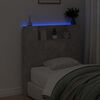 vidaXL Zagł&oacute;wek Ze LED Lights Betonowy szary 100 x 16,5 x 103,5 cm