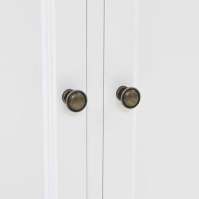 vidaXL Kredens 4-drzwiowy, MDF i drewno sosnowe, 80x40x180 cm