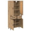 vidaXL Highboard 2 pcs Dąb rzemieślniczy Materiał drewnopochodny