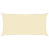vidaXL Żagiel przeciwsłoneczny, 160 g/m&sup2;, kremowy, 4x7 m, HDPE