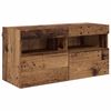 vidaXL Zestaw szafki pod telewizor na ścianę 7 pcs Stare drewno