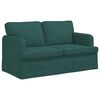 vidaXL Sofa 2 pcs Ciemna zieleń 144 x 80 x 85 cm tkanina