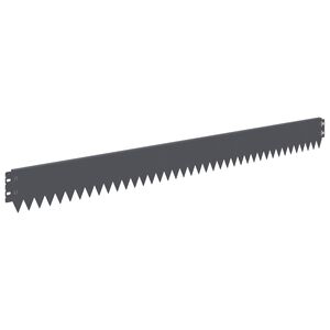 vidaXL Krawężnik do trawnika 20 szt. 103 x 10 cm Stal antracytowy