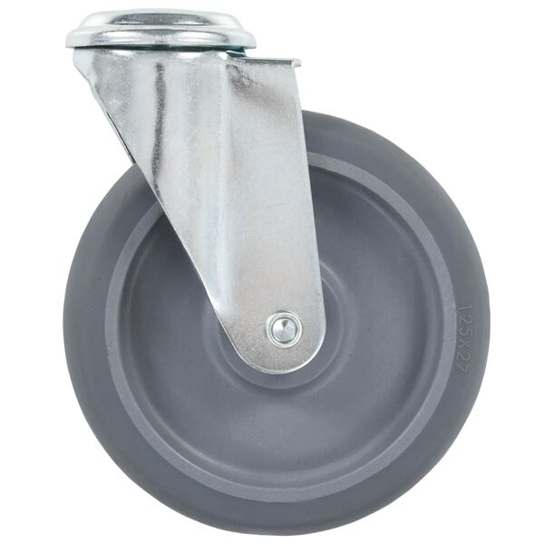 vidaXL K&oacute;łka skrętne z otworem na śrubę, 4 szt., 125 mm