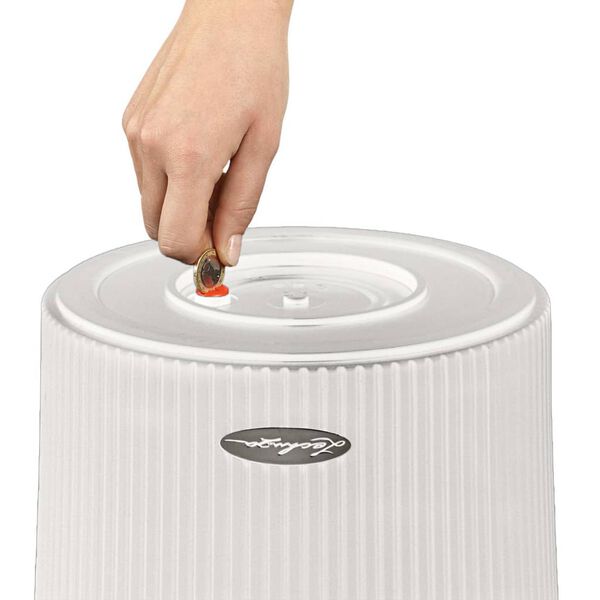 LECHUZA Donica Cilindro Color 32 ALL-IN-ONE, biała, 13950