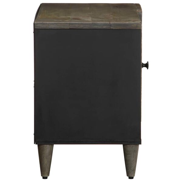 vidaXL Szafka RTV Jasnoszara 80x31,5x46 cm Drewno lite Mango