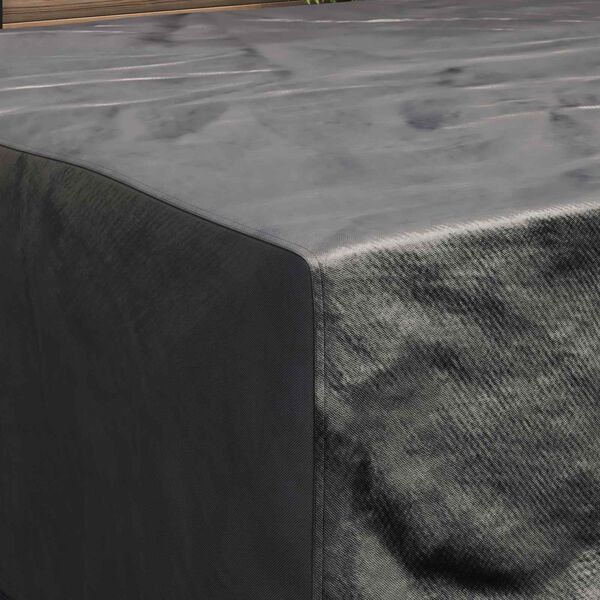 vidaXL Pokrowiec na meble Gładki Czarny 200 x 200 x 90 cm 600D