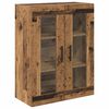 vidaXL Highboard 2 pcs Stare drewno Materiał drewnopochodny