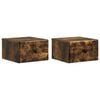 vidaXL Wisząca Szafka Nocna 2 pcs Dąb wędzony 34,5 x 33 x 20 cm