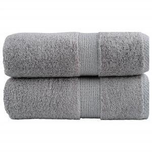 vidaXL Ręczniki toaletowe Premium, SOLUND 2 szt. Szare 30x30cm 600 g/m&sup2;