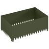 vidaXL Krawężnik do trawnika 100 x 60 x 35 cm Stal Oliwkowy zielony