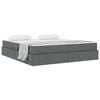 vidaXL Ł&oacute;żko z miejscem na przechowywanie i materacem Ciemnoszary