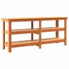 vidaXL St&oacute;ł warsztatowy z p&oacute;łką 181.5 x 50 x 80 cm Lite drewno sosnowe