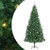 vidaXL Sztuczna choinka z podstawą Zielony 300 cm PVC, Metal i Plastik